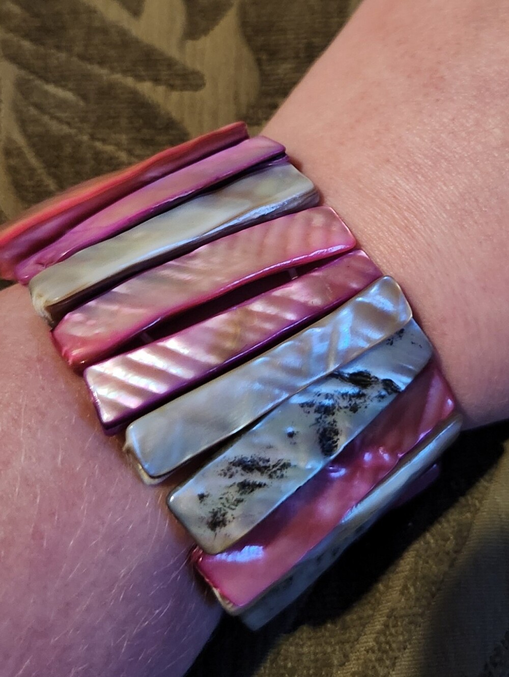 Mother Of Pearl Stretch Bracelet